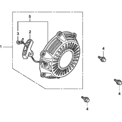 Recoil Starter for Honda GX100U