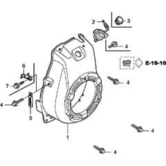 Fan Cover for Honda GX100U