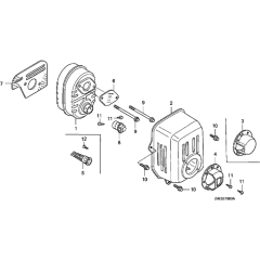 Muffler Assembly for GX100U