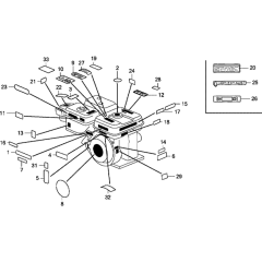 Label Assembly for Honda GX120K1