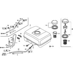 Fuel Tank Assembly for GX120U1