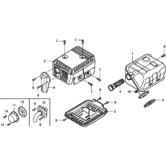 Muffler Assembly for Honda GX120UT1