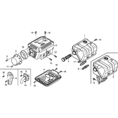 Muffler Assembly for Honda GX120UT2