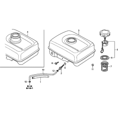 Fuel Tank Assembly for Honda GX120UT2