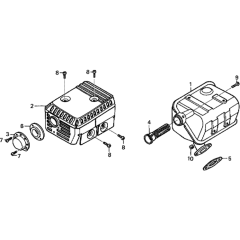 Muffler Assembly for GX160H1