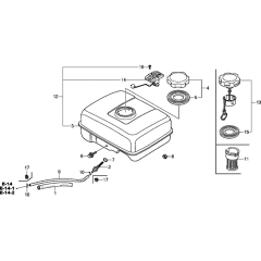 Fuel Tank Assembly for GX160H1