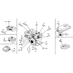 Label Assembly for Honda GX160K1