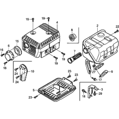 Muffler Assembly for GX160K1
