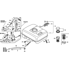 Fuel Tank Assembly for Honda GX160K1