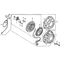 Recoil Starter for Honda GX160K1