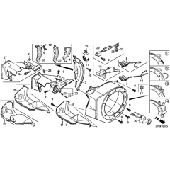 Fan Cover for Honda GX160T1