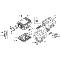 Muffler Assembly for GX160T1