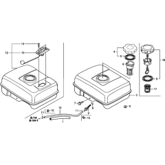 Fuel Tank Assembly for GX160T1