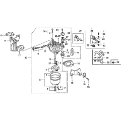 Carburetor Assembly for GX160U1