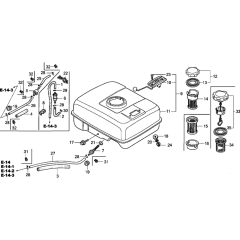 Fuel Tank Assembly for GX160U1