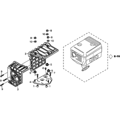Muffler Cover for Honda GX160UT1