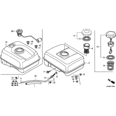 Fuel Tank Assembly for GX160UT2