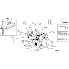 Label Assembly for Honda GX200