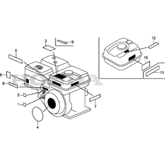 Label Assembly for Honda GX200H