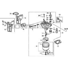 Carburetor Assembly Honda GX200H