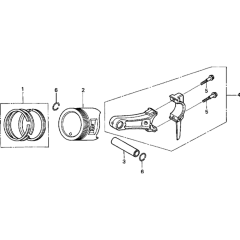 Piston Assembly for Honda GX200UT2