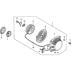 Recoil Starter for Honda GX22