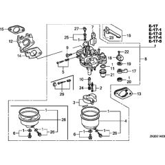 Carburetor for Honda GX240K1