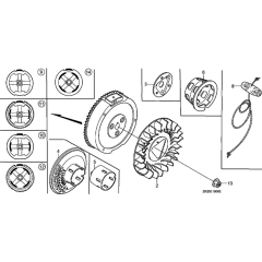 Flywheel Assembly for Honda GX240K1