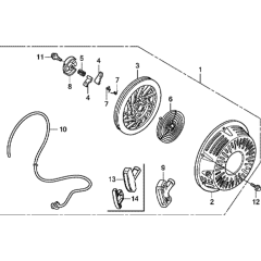 Recoil Starter for Honda GX240U1
