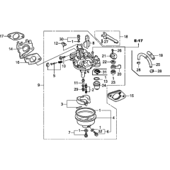 Carburetor for Honda GX240UT2
