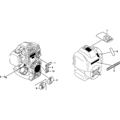 Label Assembly for Honda GX25