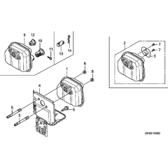 Muffler Assembly for Honda GX25