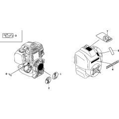Label Assembly for Honda GX25N