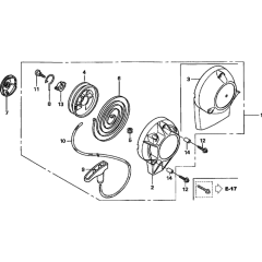 Recoil Starter for Honda GX25N