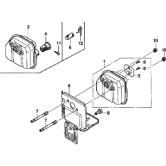 Muffler Assembly for Honda GX25N