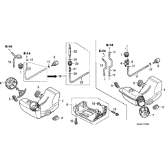 Fuel Tank Assembly for GX25N