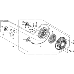 Recoil Starter for Honda GX270H