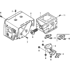 Muffler Assembly for Honda GX270T