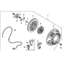 Recoil Starter for Honda GX270U