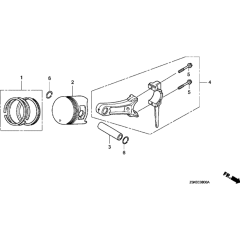Piston Assembly for Honda GX270UT2