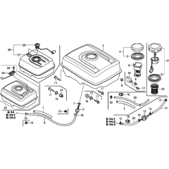 Fuel Tank Assembly for Honda GX270UT2