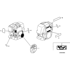 Label Assembly for Honda GX31