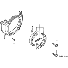 Clutch/Fan Cover for Honda GX31