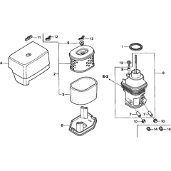 Air Filter for Honda GX340K1