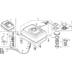 Fuel Tank Assembly for GX340K1