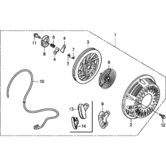 Recoil Starter for Honda GX340T1