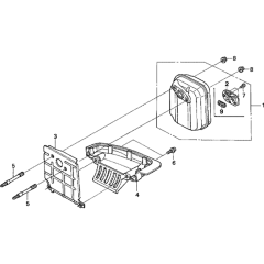 Muffler Assembly for Honda GX35