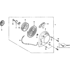 Recoil Starter for Honda GX35N