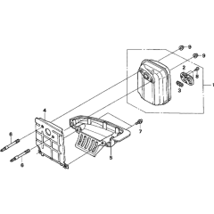 Muffler Assembly for GX35N