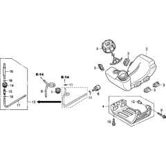 Fuel Tank Assembly for GX35N